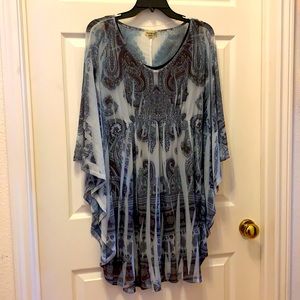 One World Gray and Black Tunic